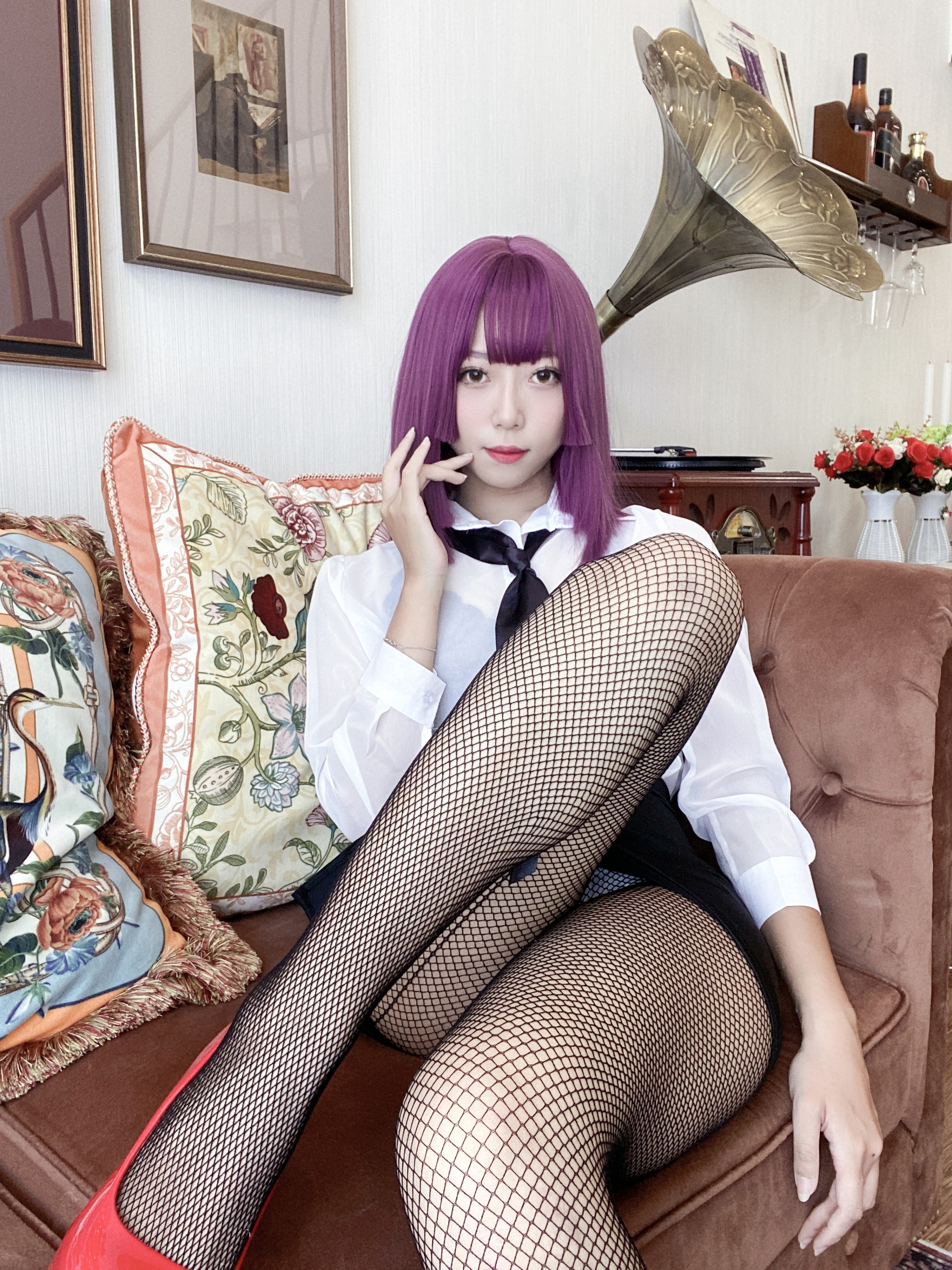 Money冷冷 - NO.036 OL网网制服 [82P5V]-XikXak